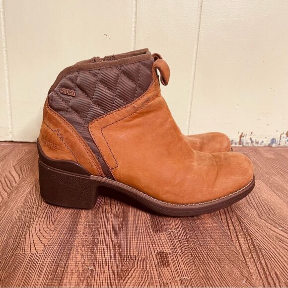 Merrell Chateau II Women's Size 6 Brown‎ Leather Wool Side Zip Waterproof Boots - Picture 1 of 10